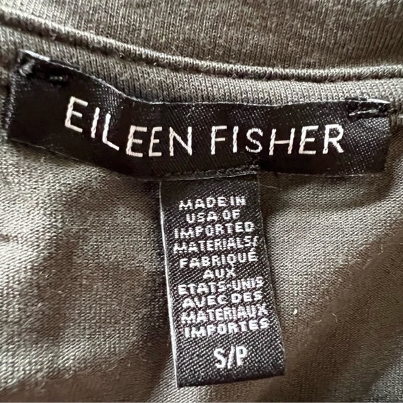 Eileen Fisher viscose elastane stretch short sleeve t-shirt dress 494 - Picture 7 of 8